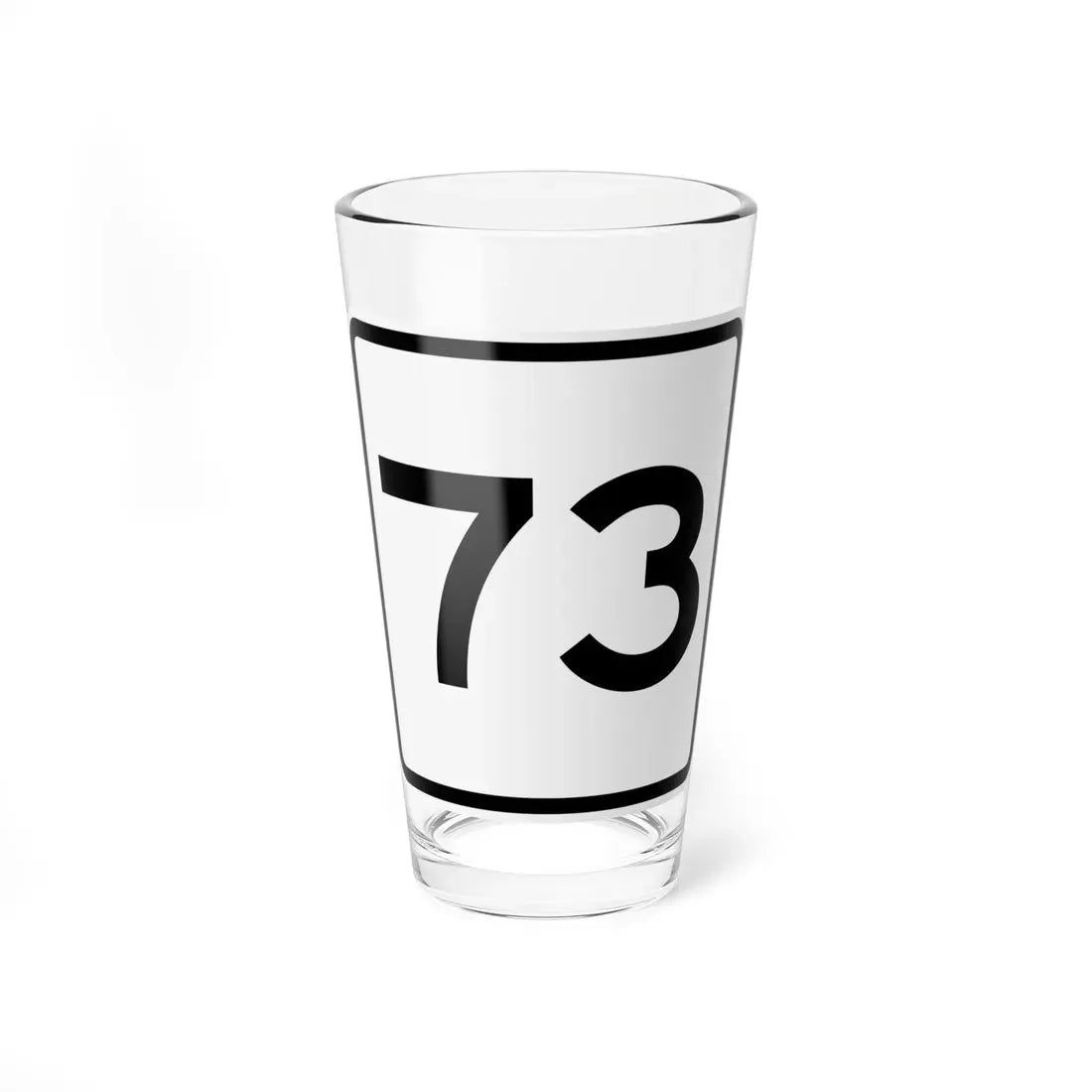CR 73 jct OH (Ohio) (Road Sign) Pint Glass 16oz 16oz - Go Mug Yourself
