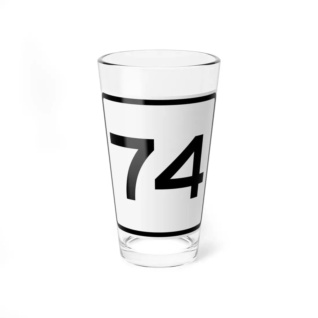 CR 74 jct OH (Ohio) (Road Sign) Pint Glass 16oz 16oz - Go Mug Yourself