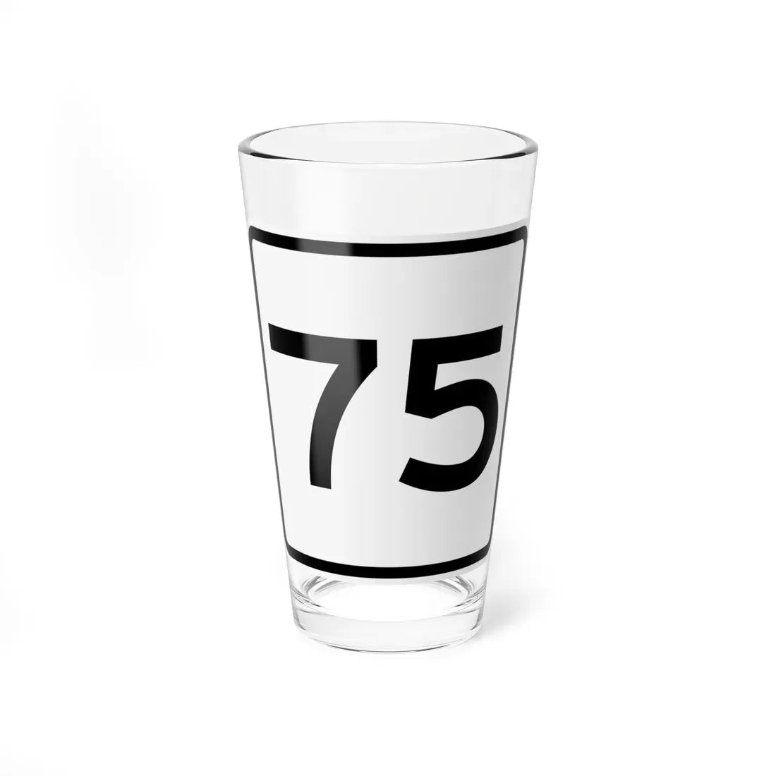 CR 75 jct OH (Ohio) (Road Sign) Pint Glass 16oz 16oz - Go Mug Yourself