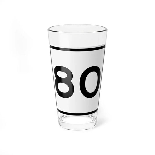 CR 80 jct OH (Ohio) (Road Sign) Pint Glass 16oz 16oz - Go Mug Yourself