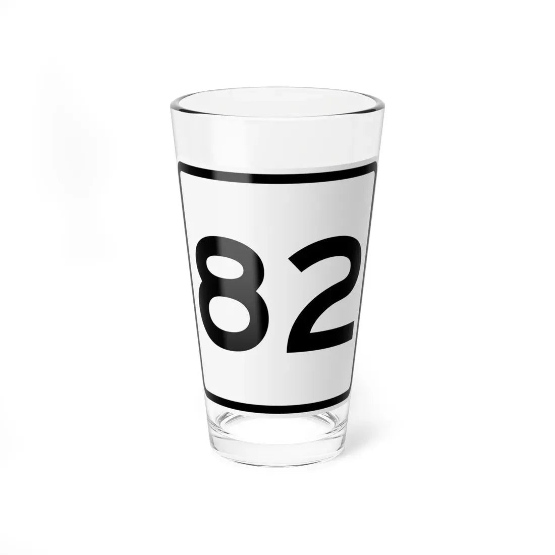 CR 82 jct OH (Ohio) (Road Sign) Pint Glass 16oz 16oz - Go Mug Yourself