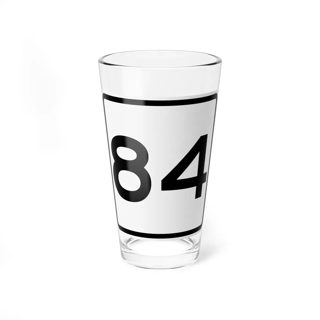 CR 84 jct OH (Ohio) (Road Sign) Pint Glass 16oz 16oz - Go Mug Yourself