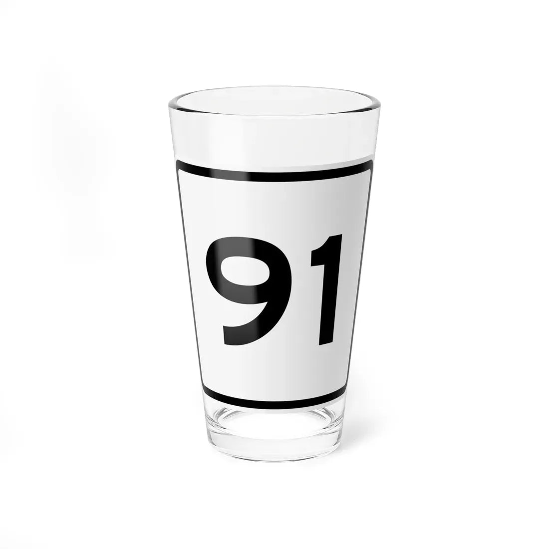 CR 91 jct OH (Ohio) (Road Sign) Pint Glass 16oz 16oz - Go Mug Yourself