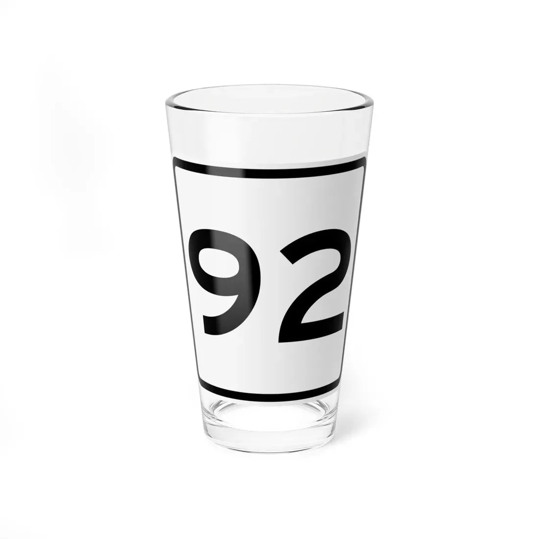 CR 92 jct OH (Ohio) (Road Sign) Pint Glass 16oz 16oz - Go Mug Yourself