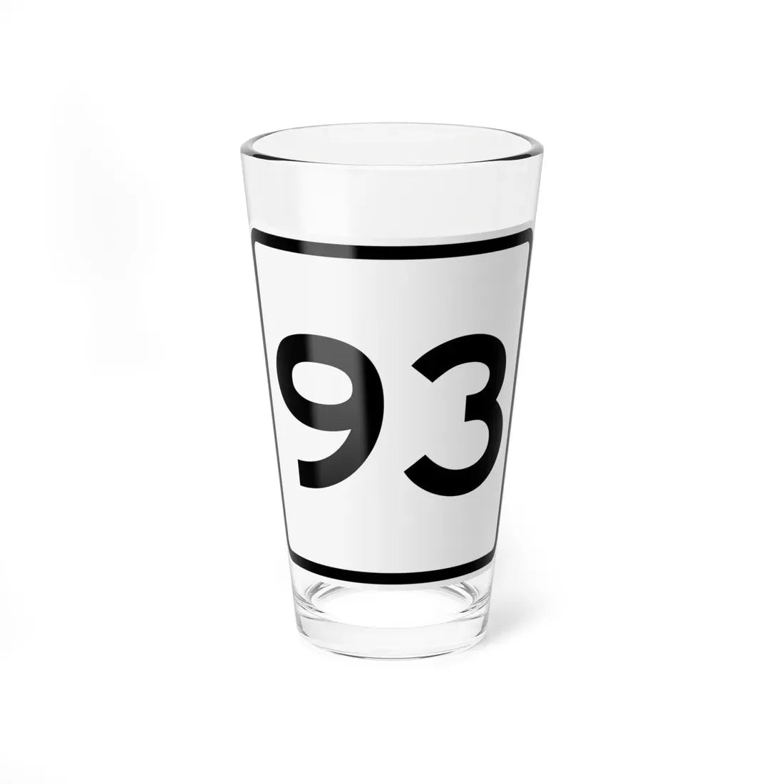 CR 93 jct OH (Ohio) (Road Sign) Pint Glass 16oz 16oz - Go Mug Yourself