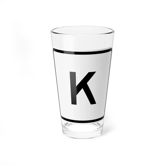 CR K jct OH (Ohio) (Road Sign) Pint Glass 16oz 16oz - Go Mug Yourself