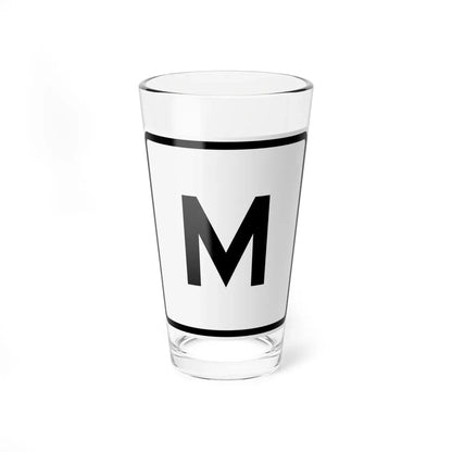 CR M jct OH (Ohio) (Road Sign) Pint Glass 16oz 16oz - Go Mug Yourself