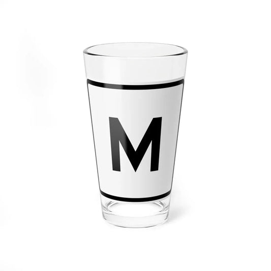 CR M jct OH (Ohio) (Road Sign) Pint Glass 16oz 16oz - Go Mug Yourself