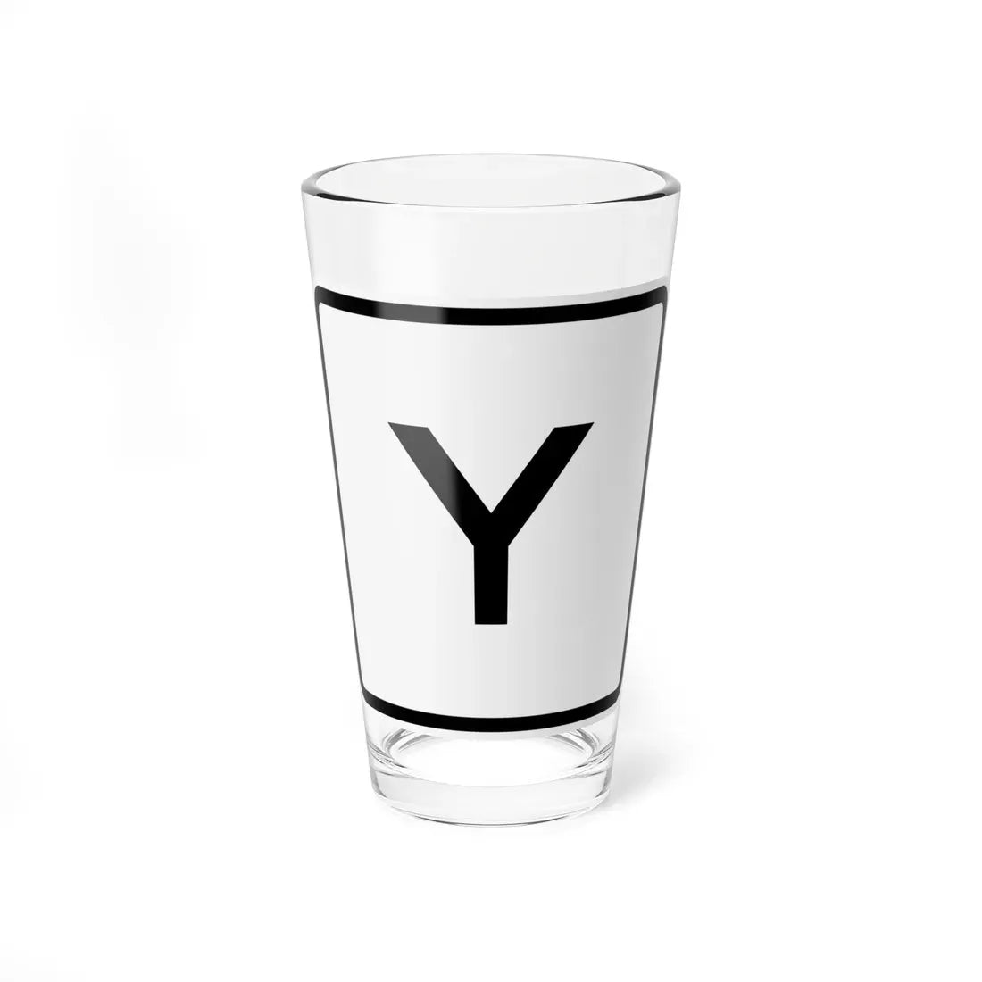 CR Y jct OH (Ohio) (Road Sign) Pint Glass 16oz 16oz - Go Mug Yourself