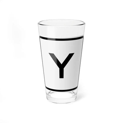 CR Y jct OH (Ohio) (Road Sign) Pint Glass 16oz 16oz - Go Mug Yourself