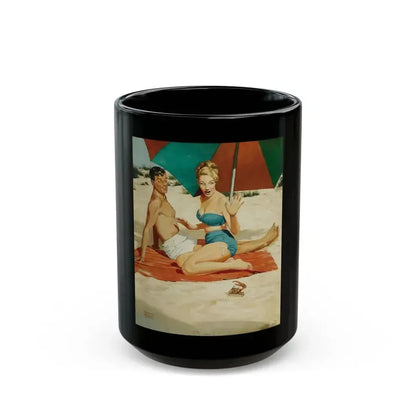 Crab Attack, the I-Pinch, circa 1950s-1960s - Black Coffee Mug 15oz - Go Mug Yourself