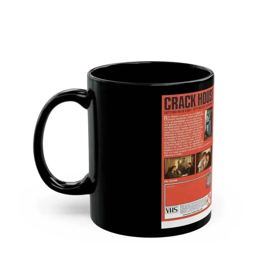 CRACK HOUSE (VHS COVER) - Black Coffee Mug - Go Mug Yourself