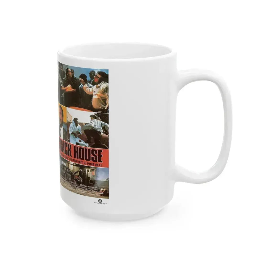 CRACK HOUSE (VHS COVER) - White Coffee Mug - Go Mug Yourself