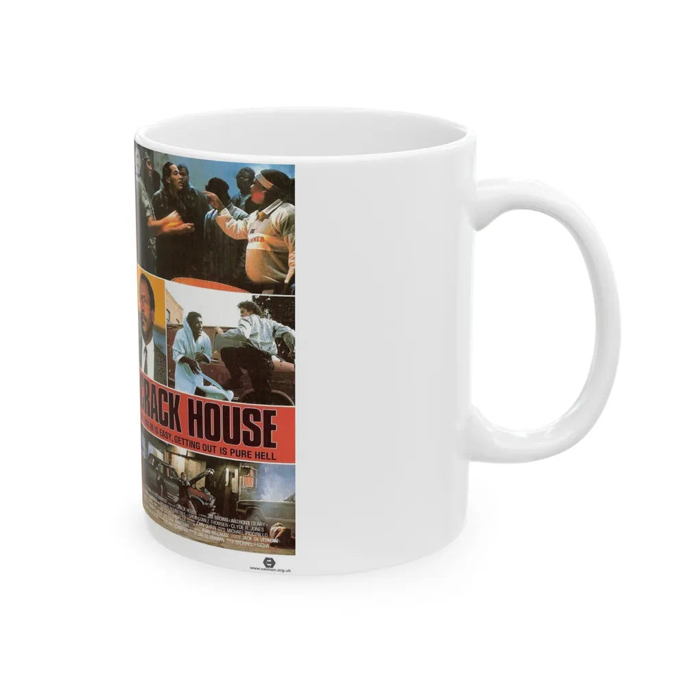 CRACK HOUSE (VHS COVER) - White Coffee Mug-Go Mug Yourself