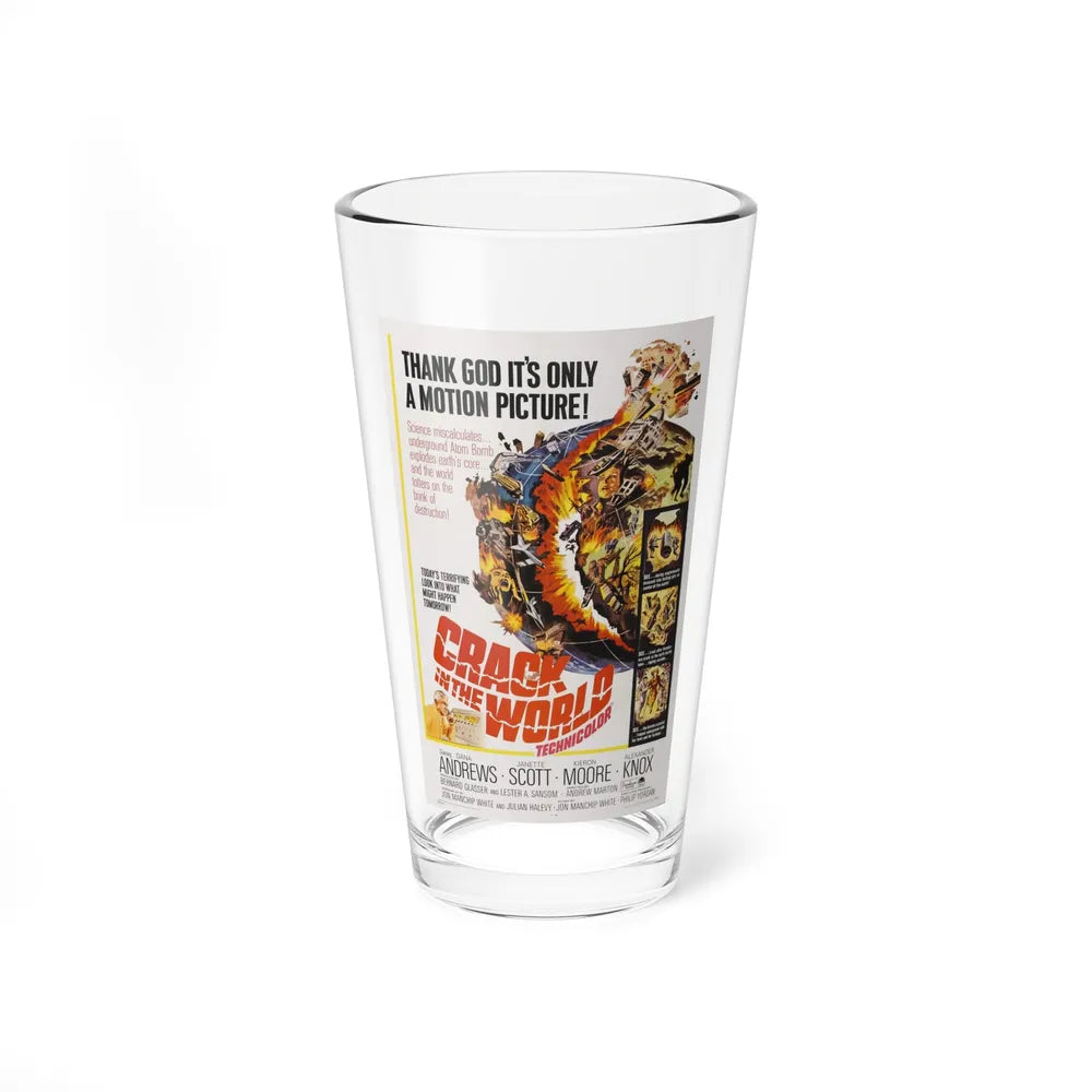 CRACK IN THE WORLD 1960 Movie Poster - Pint Glass 16oz-16oz-Go Mug Yourself