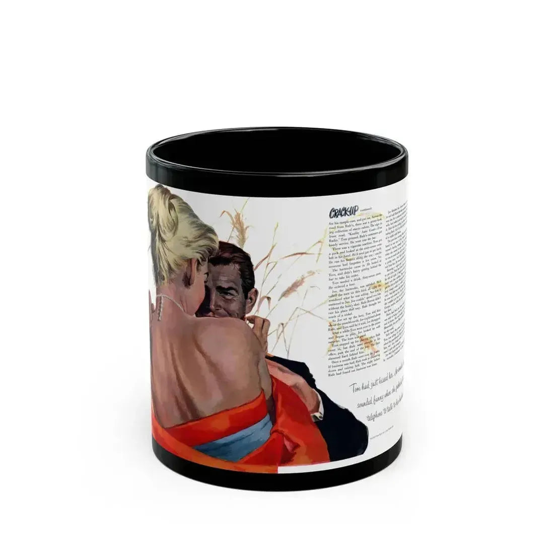 Crack-Up, Cosmopolitan, March 1951 - Black Coffee Mug 11oz - Go Mug Yourself