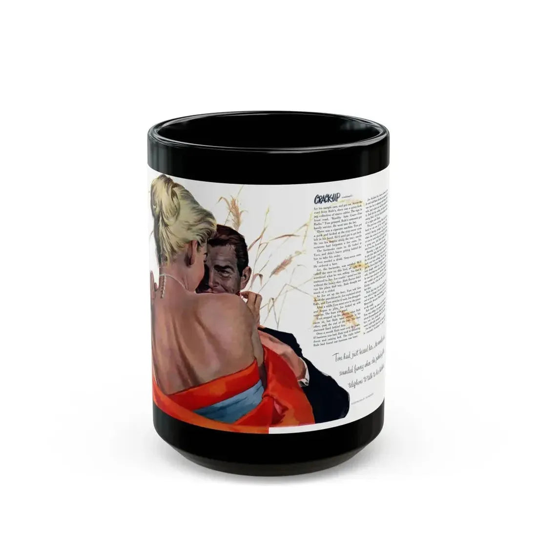 Crack-Up, Cosmopolitan, March 1951 - Black Coffee Mug 15oz - Go Mug Yourself