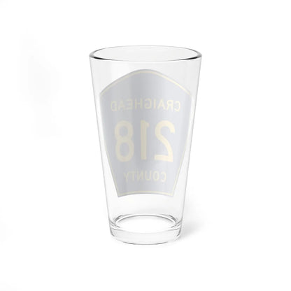 Craighead County Route 218 AR (Arkansas) (Road Sign) Pint Glass 16oz - Go Mug Yourself