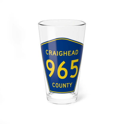 Craighead County Route 965 AR (Arkansas) (Road Sign) Pint Glass 16oz 16oz - Go Mug Yourself