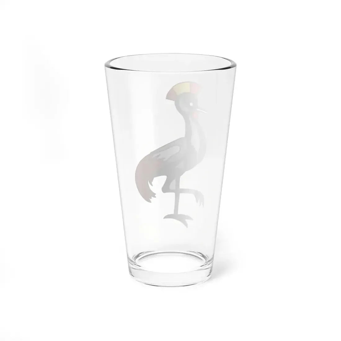 Crane within Flag of Uganda (Uganda) Pint Glass 16oz - Go Mug Yourself