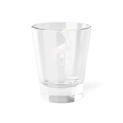 Crane within Flag of Uganda (Uganda) Shot Glass 1.5oz - Go Mug Yourself