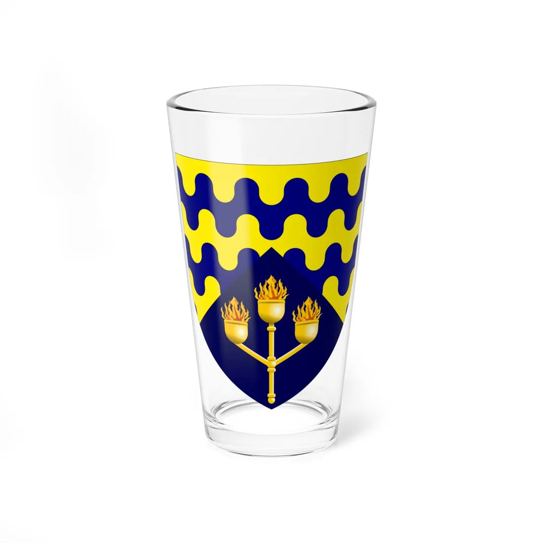 Cranfield University arms (United Kingdom) (Coat of Arms) Pint Glass 16oz 16oz - Go Mug Yourself