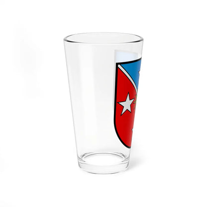 Crans-Montana-coat of arms (Switzerland) (Coat of Arms) Pint Glass 16oz - Go Mug Yourself