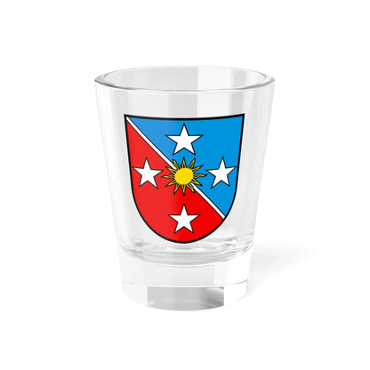 Crans-Montana-coat of arms (Switzerland) (Coat of Arms) Shot Glass 1.5oz 1.5oz - Go Mug Yourself