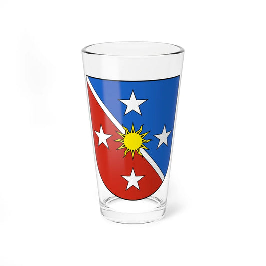CransMontana-blazon (Switzerland) (Coat of Arms) Pint Glass 16oz 16oz - Go Mug Yourself