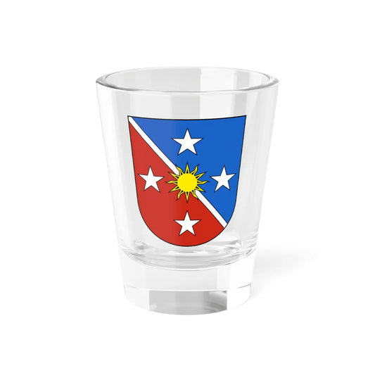CransMontana-blazon (Switzerland) (Coat of Arms) Shot Glass 1.5oz 1.5oz - Go Mug Yourself