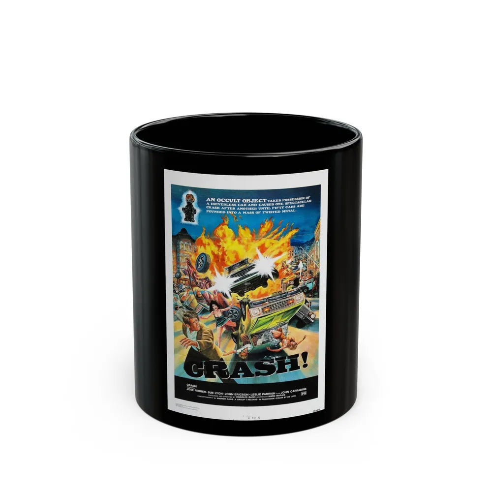 CRASH 1977 Movie Poster - Black Coffee Mug-11oz-Go Mug Yourself