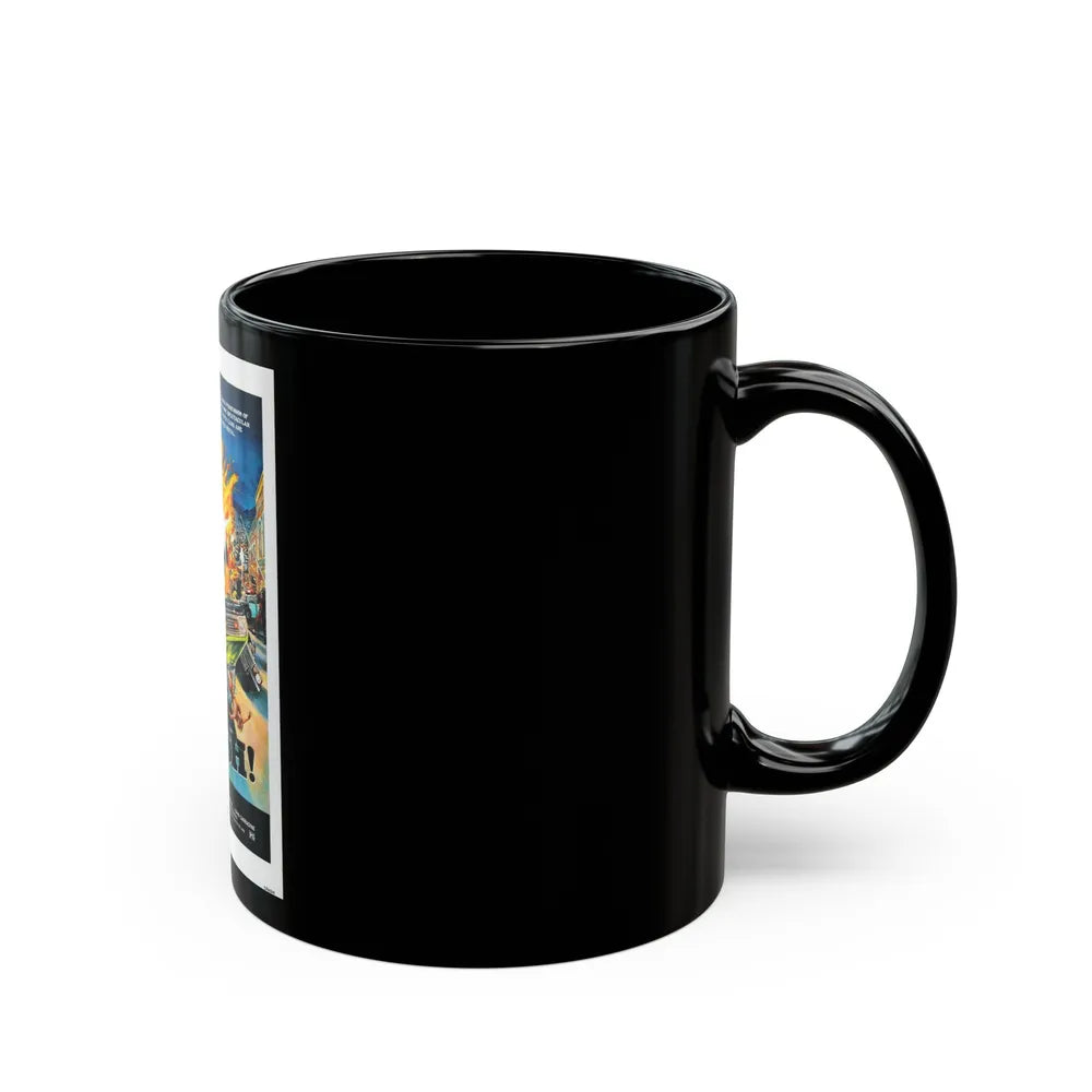 CRASH 1977 Movie Poster - Black Coffee Mug-Go Mug Yourself