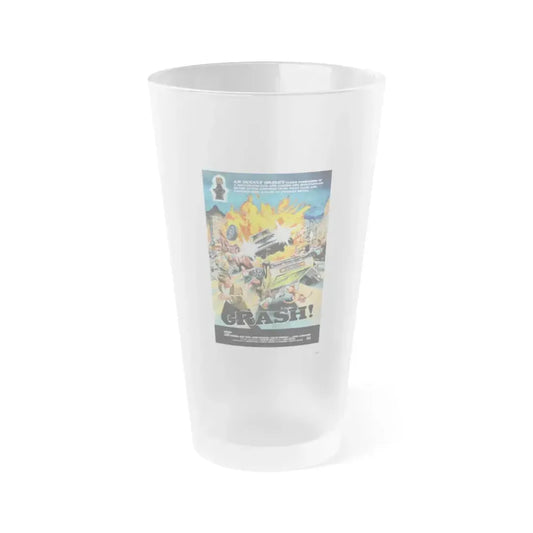 CRASH 1977 Movie Poster - Frosted Pint Glass 16oz 16oz Frosted - Go Mug Yourself