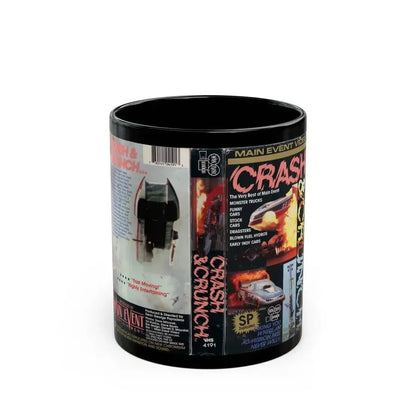 CRASH AND CRUNCH (VHS COVER) - Black Coffee Mug 11oz - Go Mug Yourself