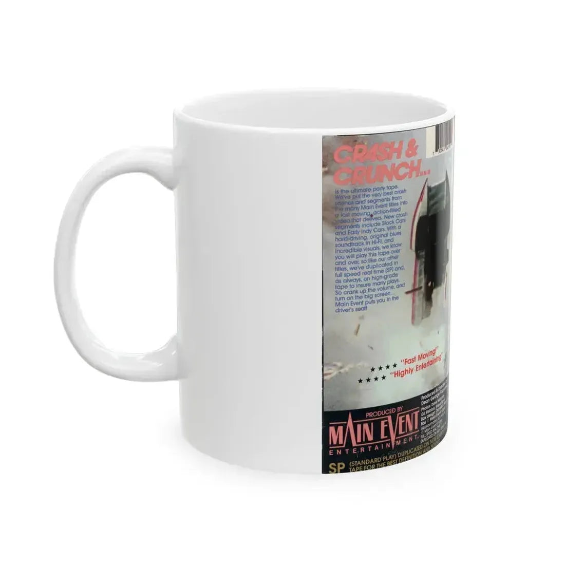CRASH AND CRUNCH (VHS COVER) - White Coffee Mug - Go Mug Yourself