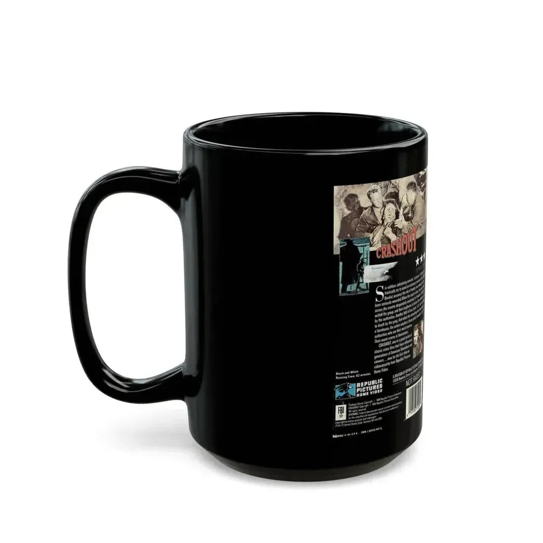 CRASHOUT (VHS COVER) - Black Coffee Mug - Go Mug Yourself
