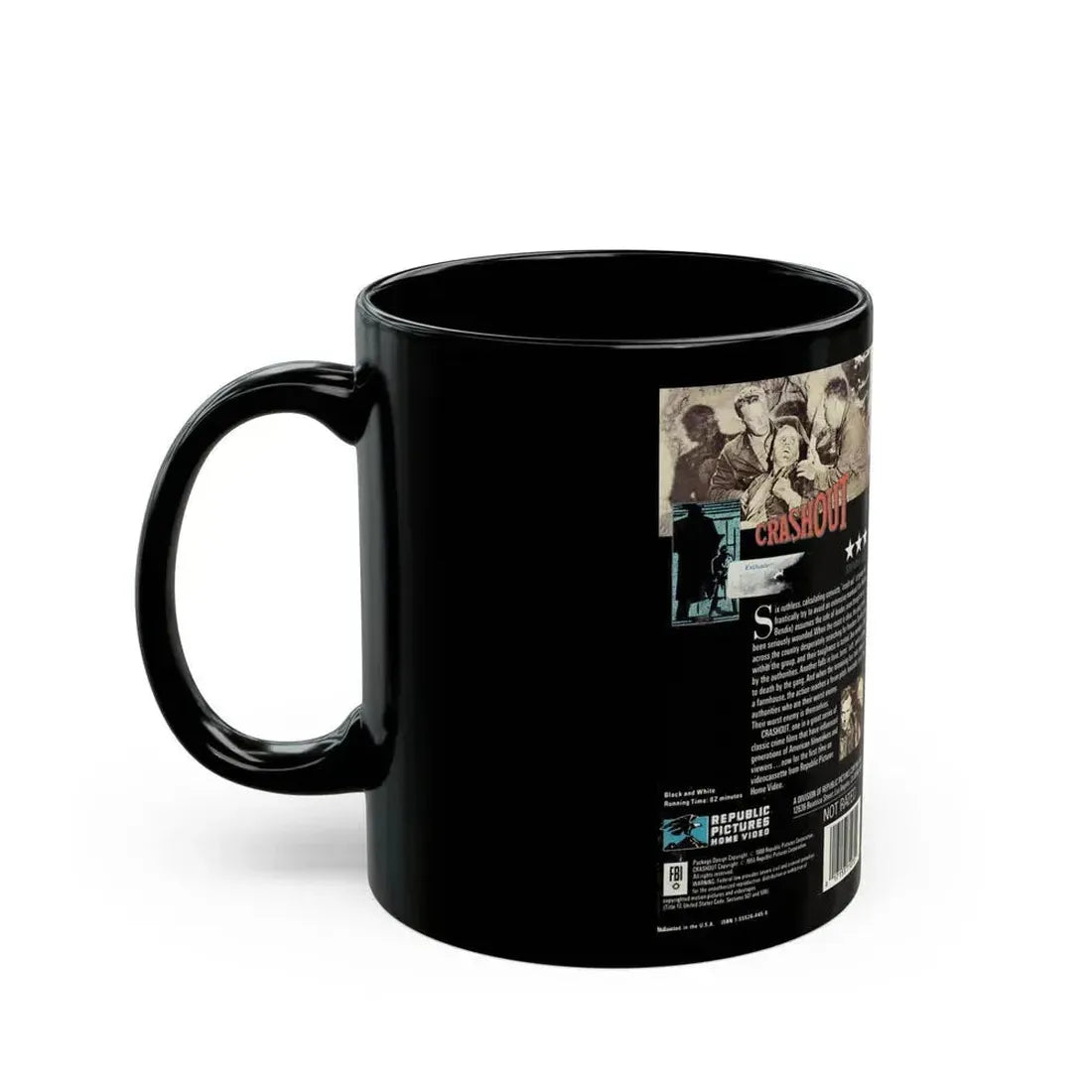 CRASHOUT (VHS COVER) - Black Coffee Mug - Go Mug Yourself