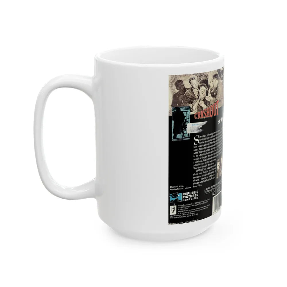 CRASHOUT (VHS COVER) - White Coffee Mug-Go Mug Yourself