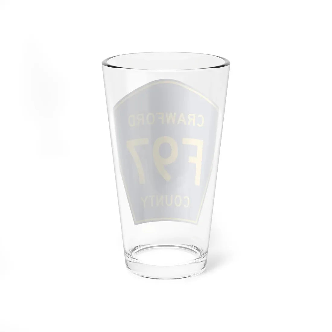 Crawford County F-97 (Michigan) (Road Sign) Pint Glass 16oz - Go Mug Yourself
