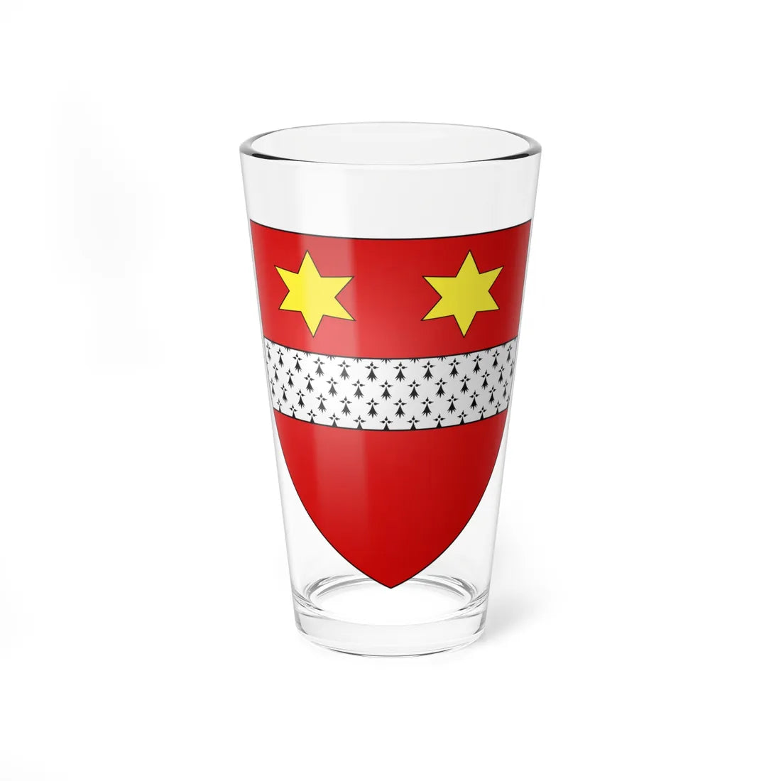 Crawford of Lochnorris arms (Scotland) (Coat of Arms) Pint Glass 16oz 16oz - Go Mug Yourself