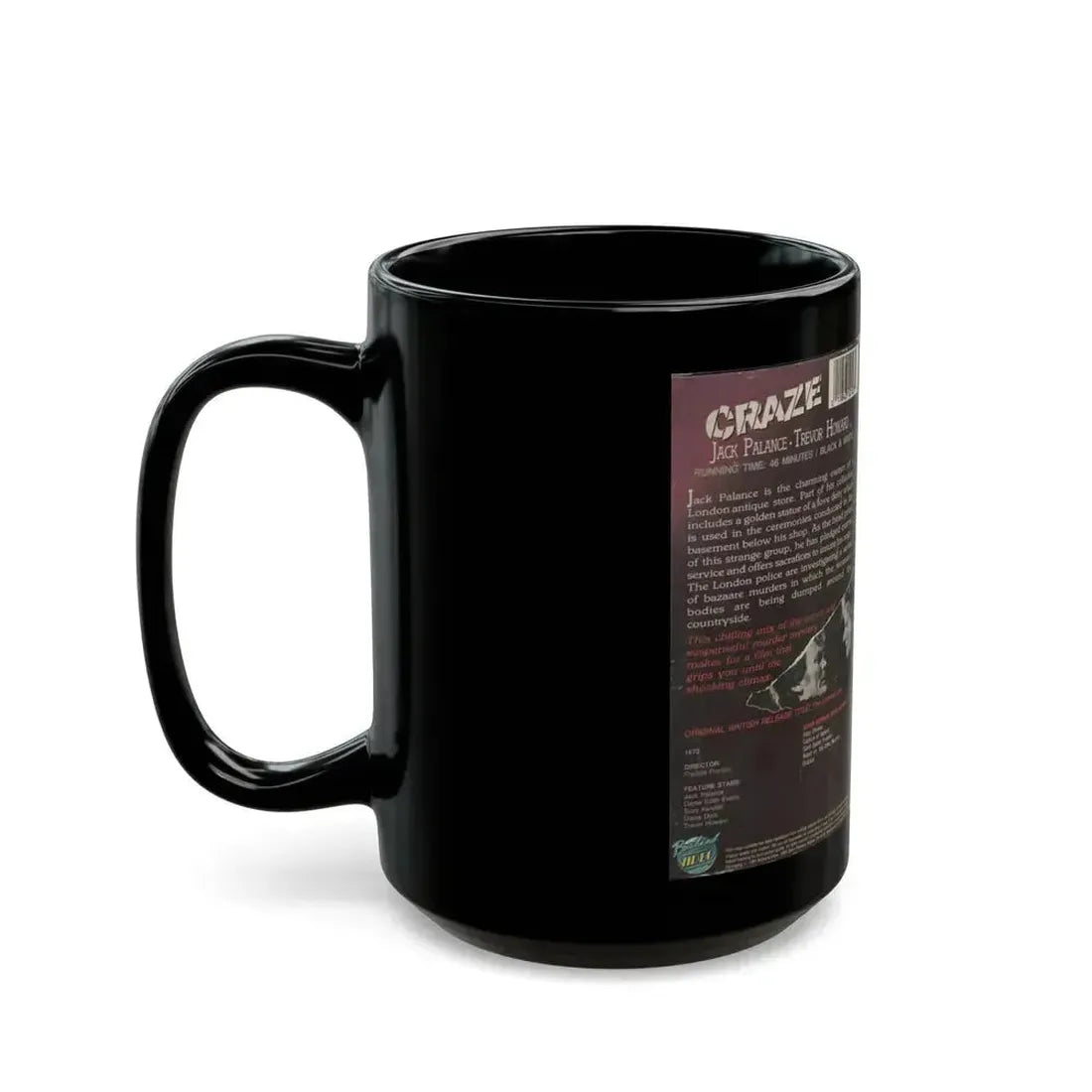 CRAZE (VHS COVER) - Black Coffee Mug - Go Mug Yourself