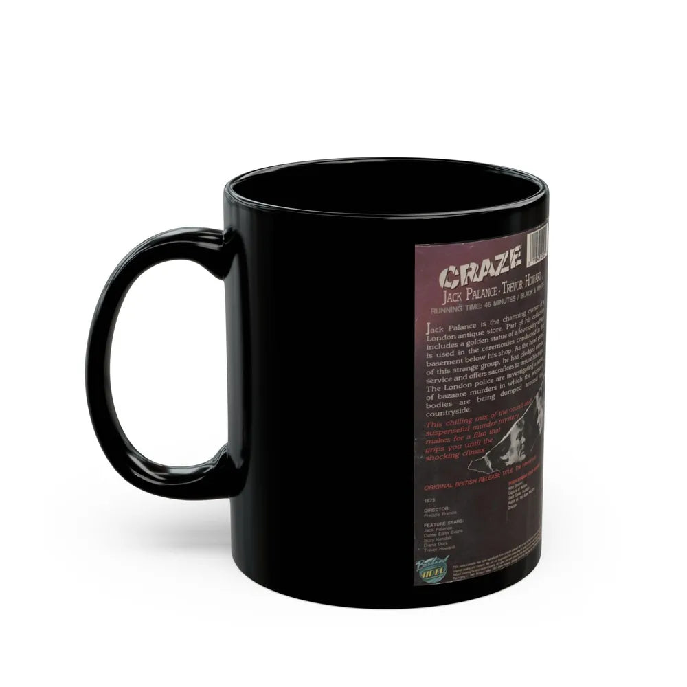 CRAZE (VHS COVER) - Black Coffee Mug-Go Mug Yourself