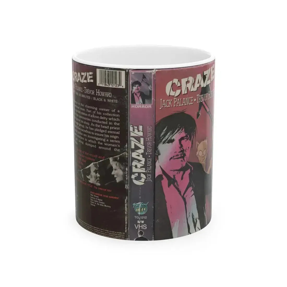 CRAZE (VHS COVER) - White Coffee Mug 11oz - Go Mug Yourself