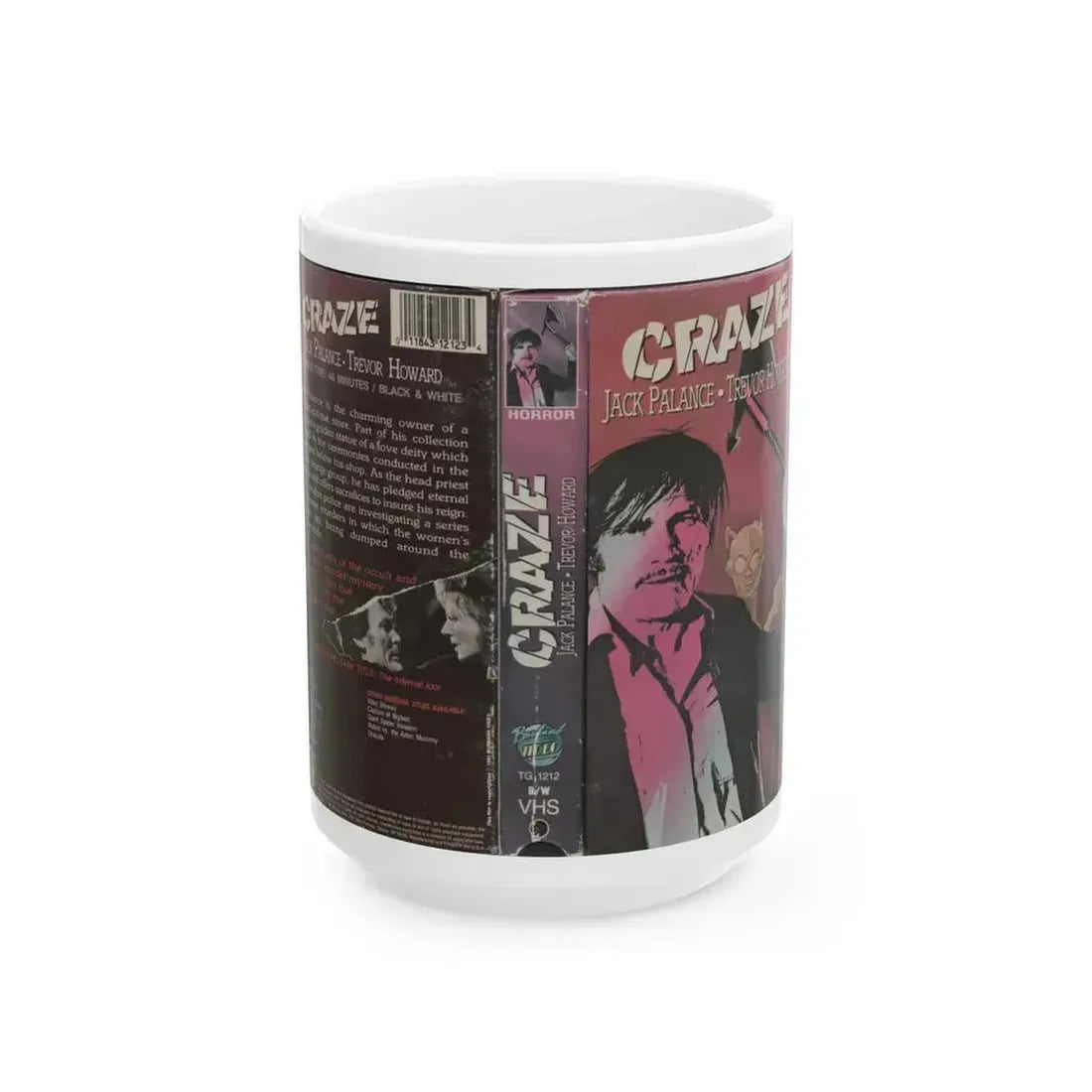 CRAZE (VHS COVER) - White Coffee Mug 15oz - Go Mug Yourself