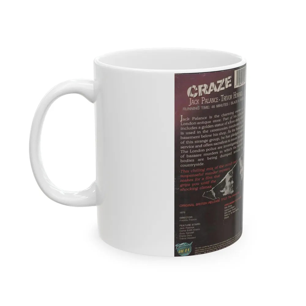 CRAZE (VHS COVER) - White Coffee Mug-Go Mug Yourself