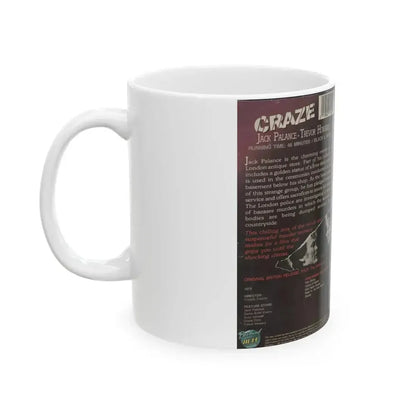 CRAZE (VHS COVER) - White Coffee Mug - Go Mug Yourself