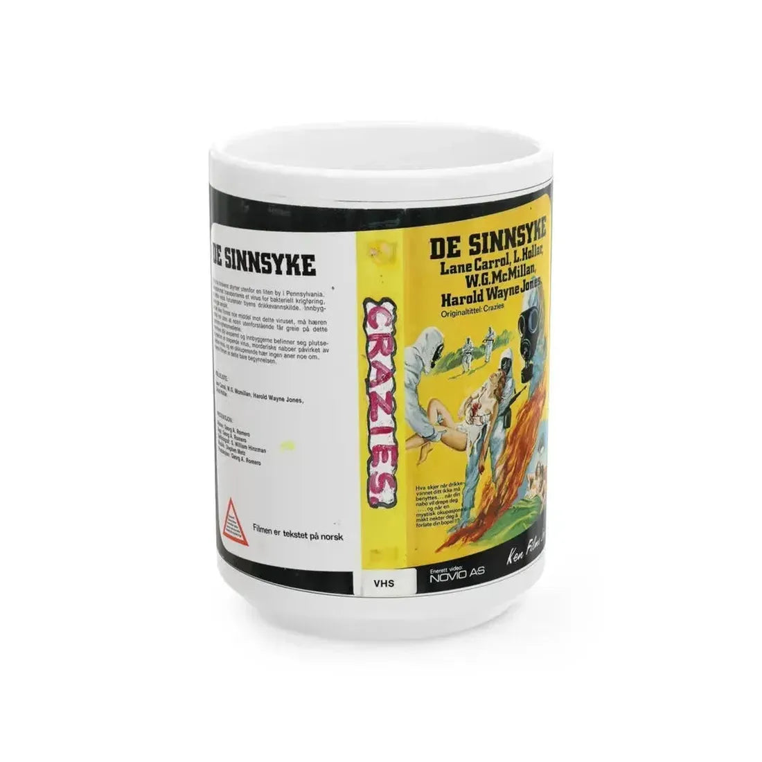 CRAZIES (VHS COVER) - White Coffee Mug 15oz - Go Mug Yourself