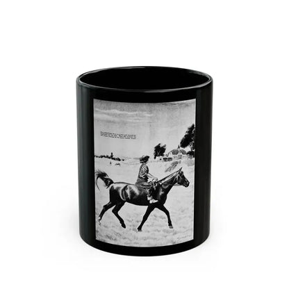 Crazy Over Horses, Calling All Girls, August 1946 - Black Coffee Mug 11oz - Go Mug Yourself