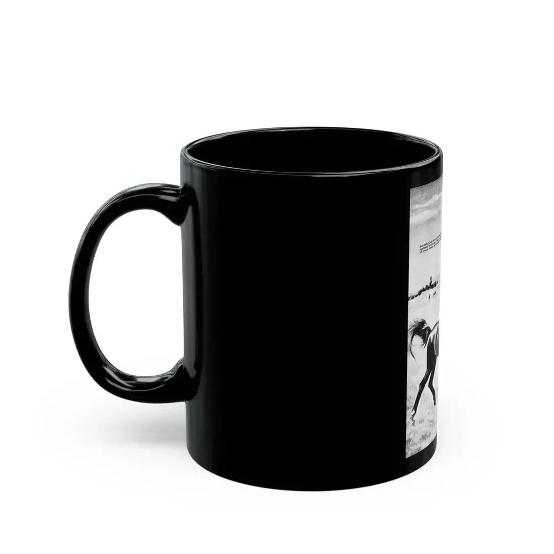 Crazy Over Horses, Calling All Girls, August 1946 - Black Coffee Mug - Go Mug Yourself