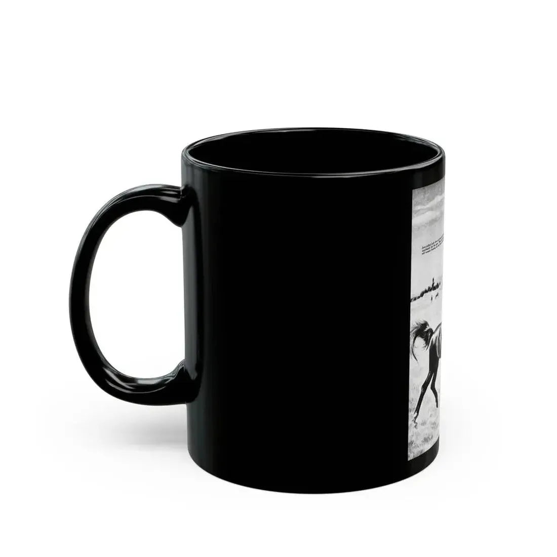 Crazy Over Horses, Calling All Girls, August 1946 - Black Coffee Mug - Go Mug Yourself